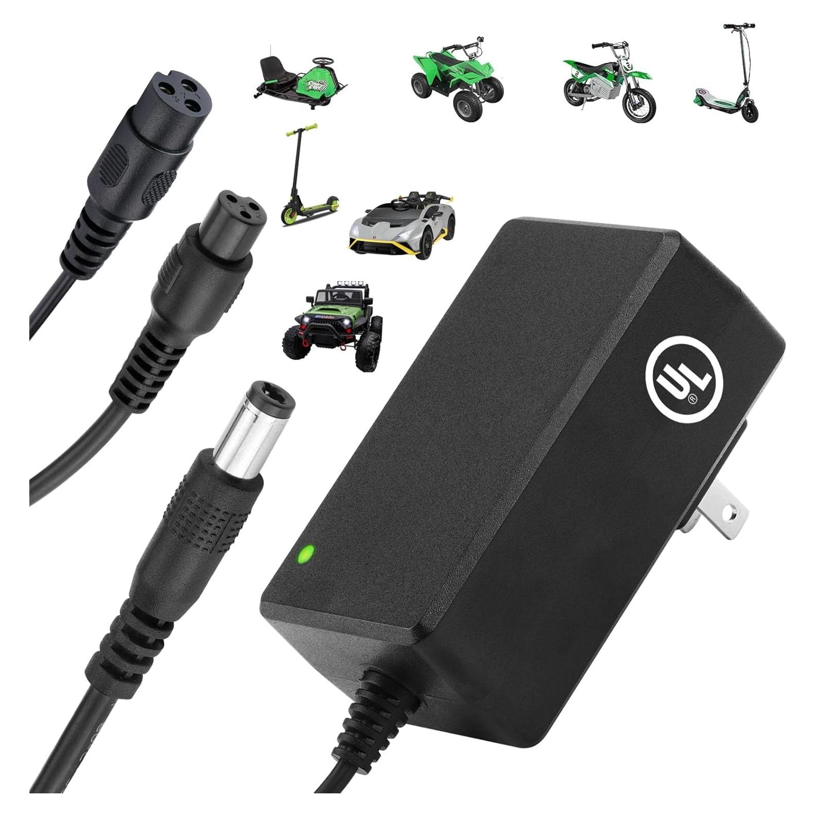 Cargador Compacto 29.4V para Scooter Eléctrico y Hoverboard