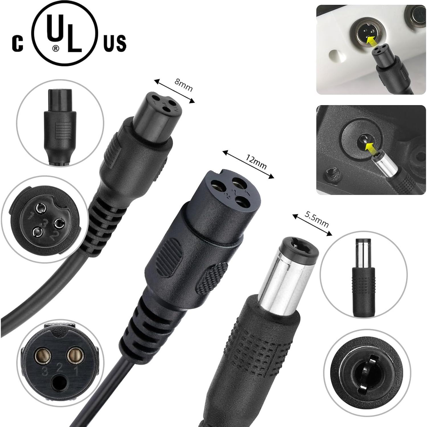 Cargador Compacto 29.4V para Scooter Eléctrico y Hoverboard