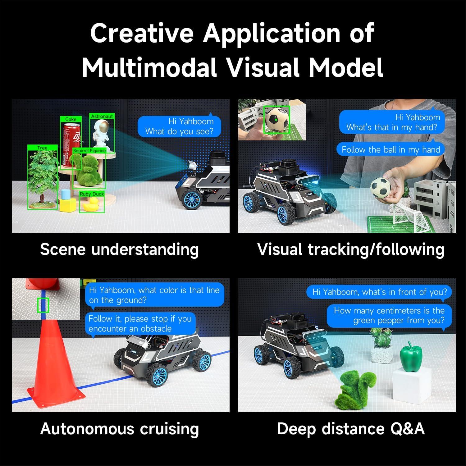 Robot AI Yahboom Rosmaster A1 8GB con Lidar y SLAM