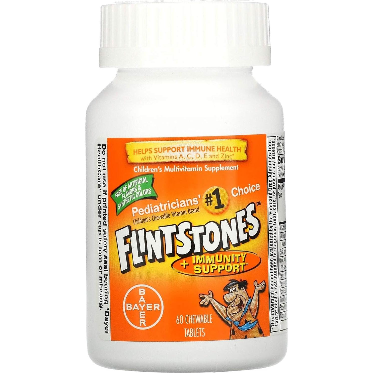 Vitaminas Masticables Flintstones Bayer 60ct - Soporte Inmunológico