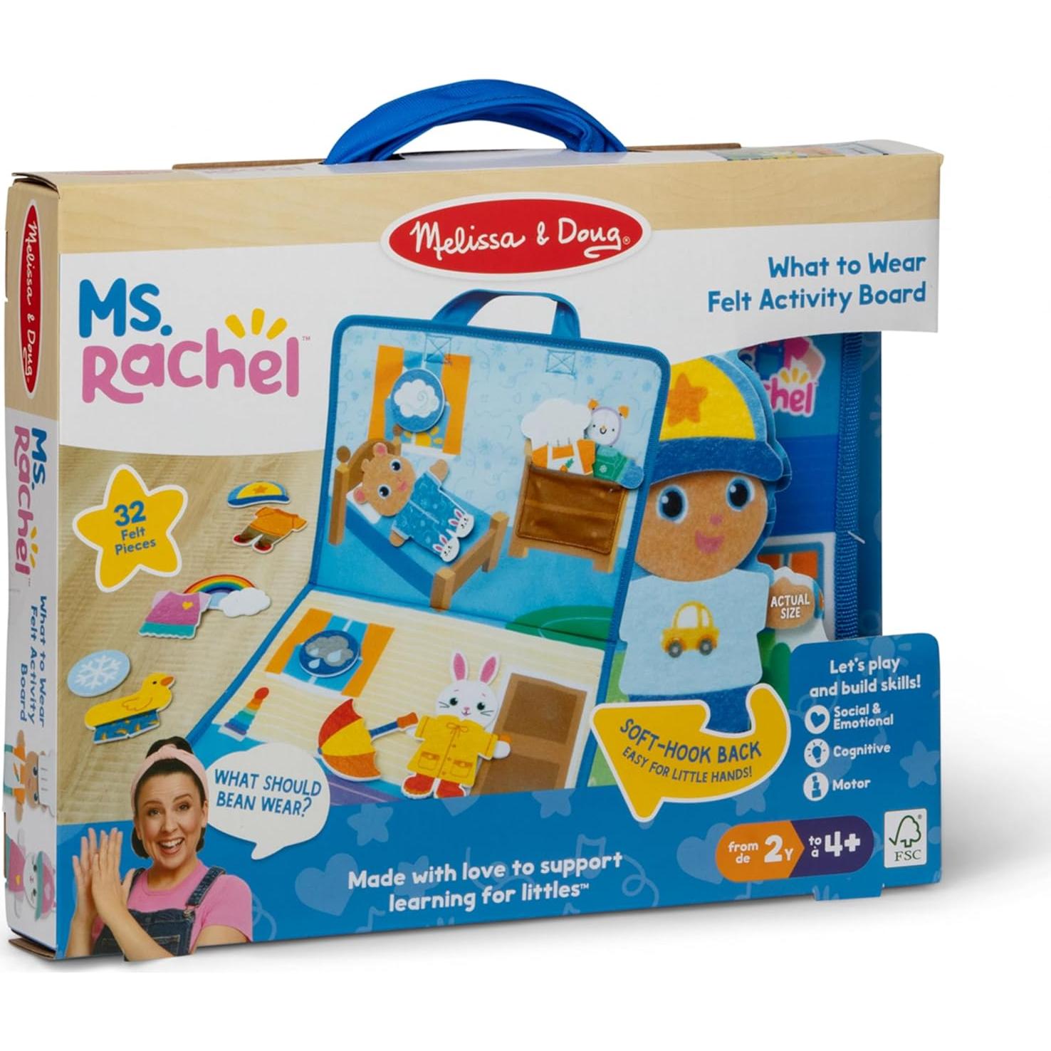 Tablero de Actividad de Fieltro Melissa & Doug Sra. Rachel 23.6x31.5 cm