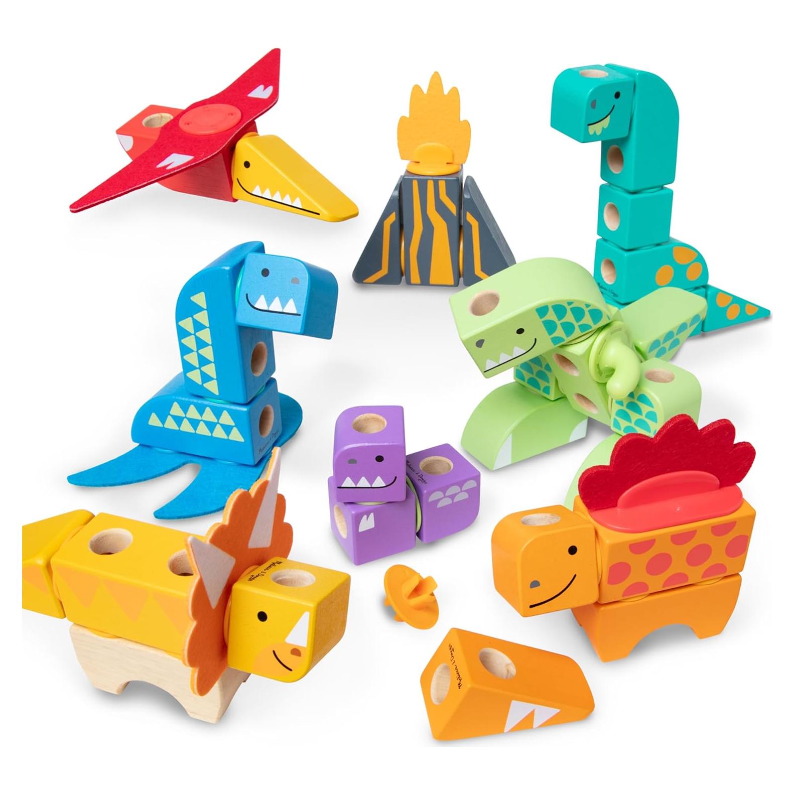 Bloques de Construcción Dinosaurios Melissa & Doug 69 Pcs