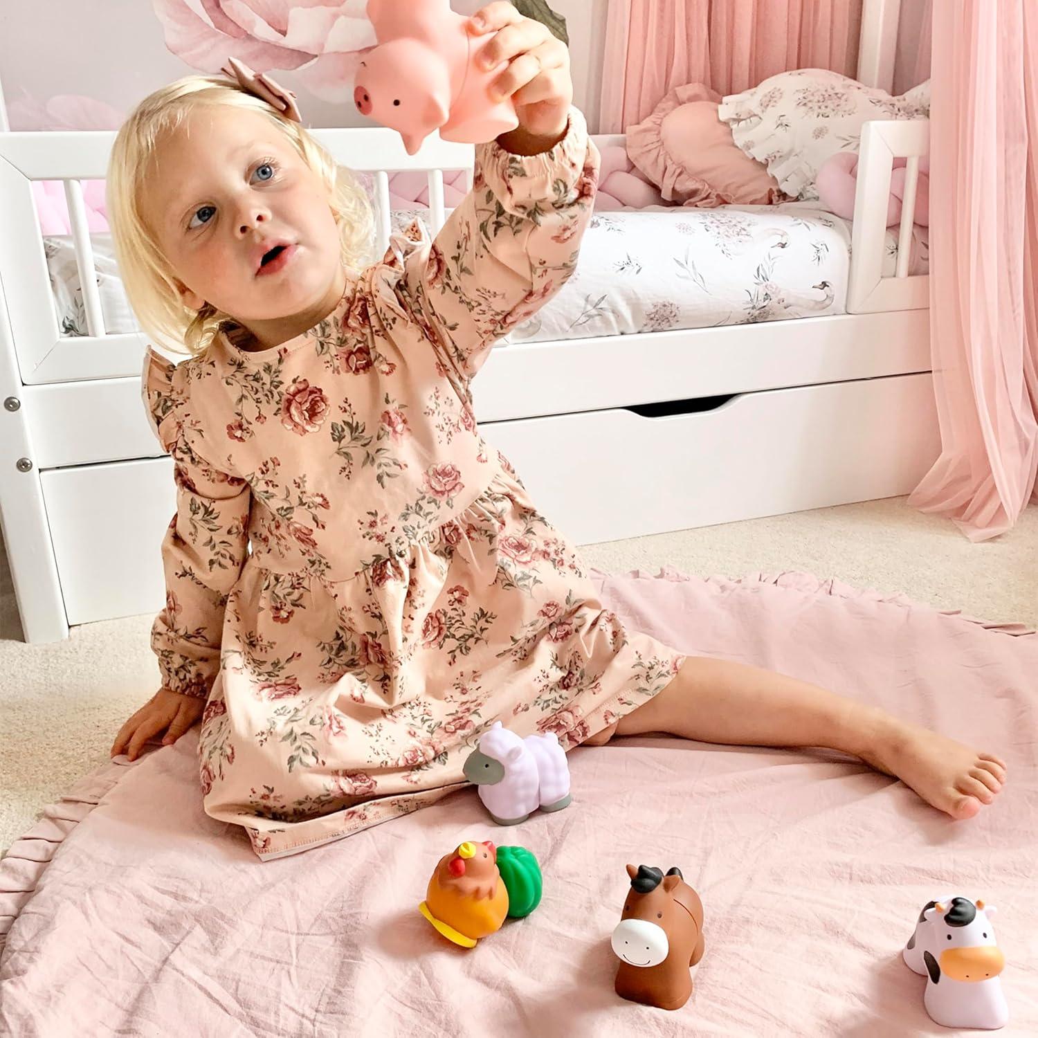 Juguete de Granja Melissa & Doug - 10 Piezas Enlazables para Bebés