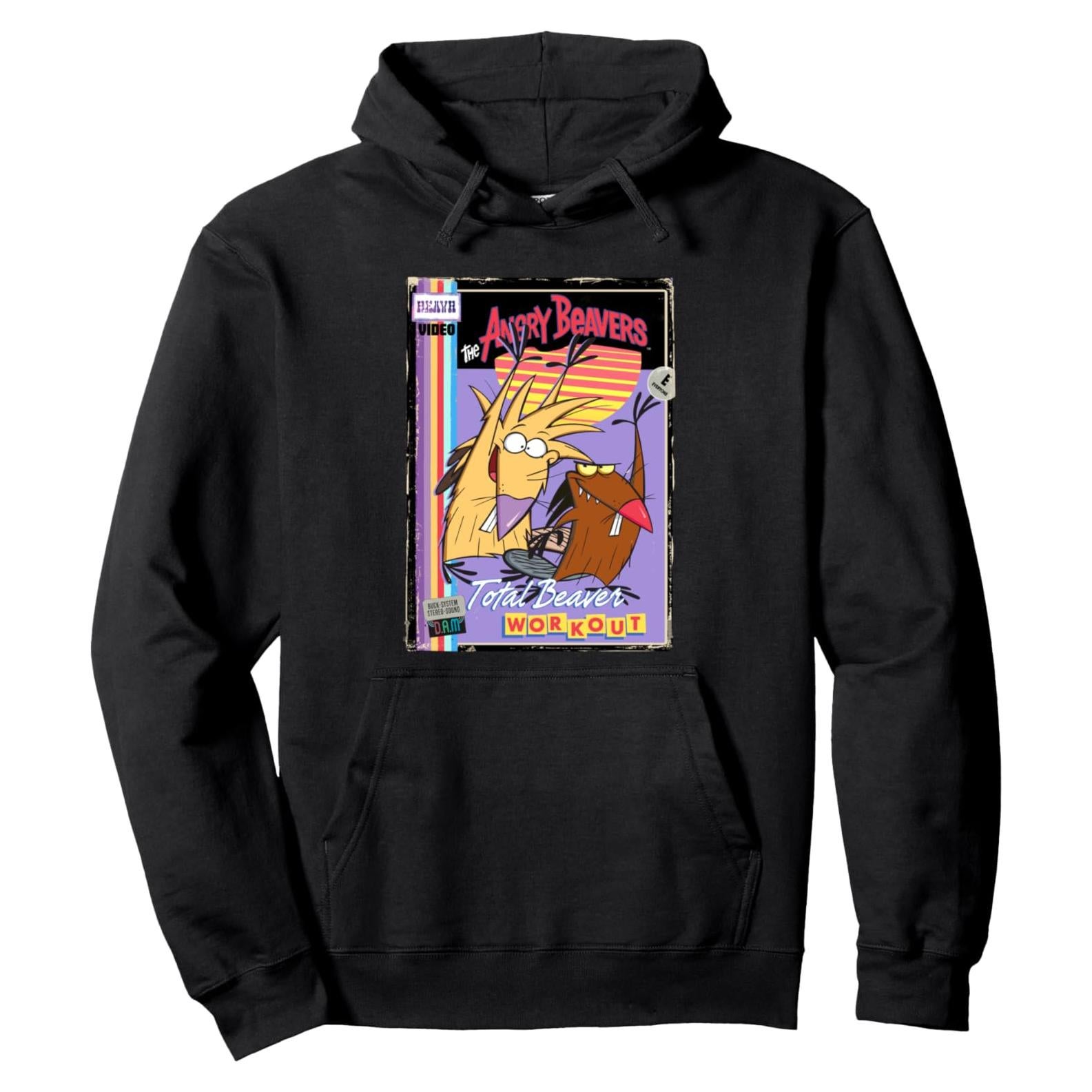Sudadera con Capucha Retro Angry Beavers Total Beaver Workout