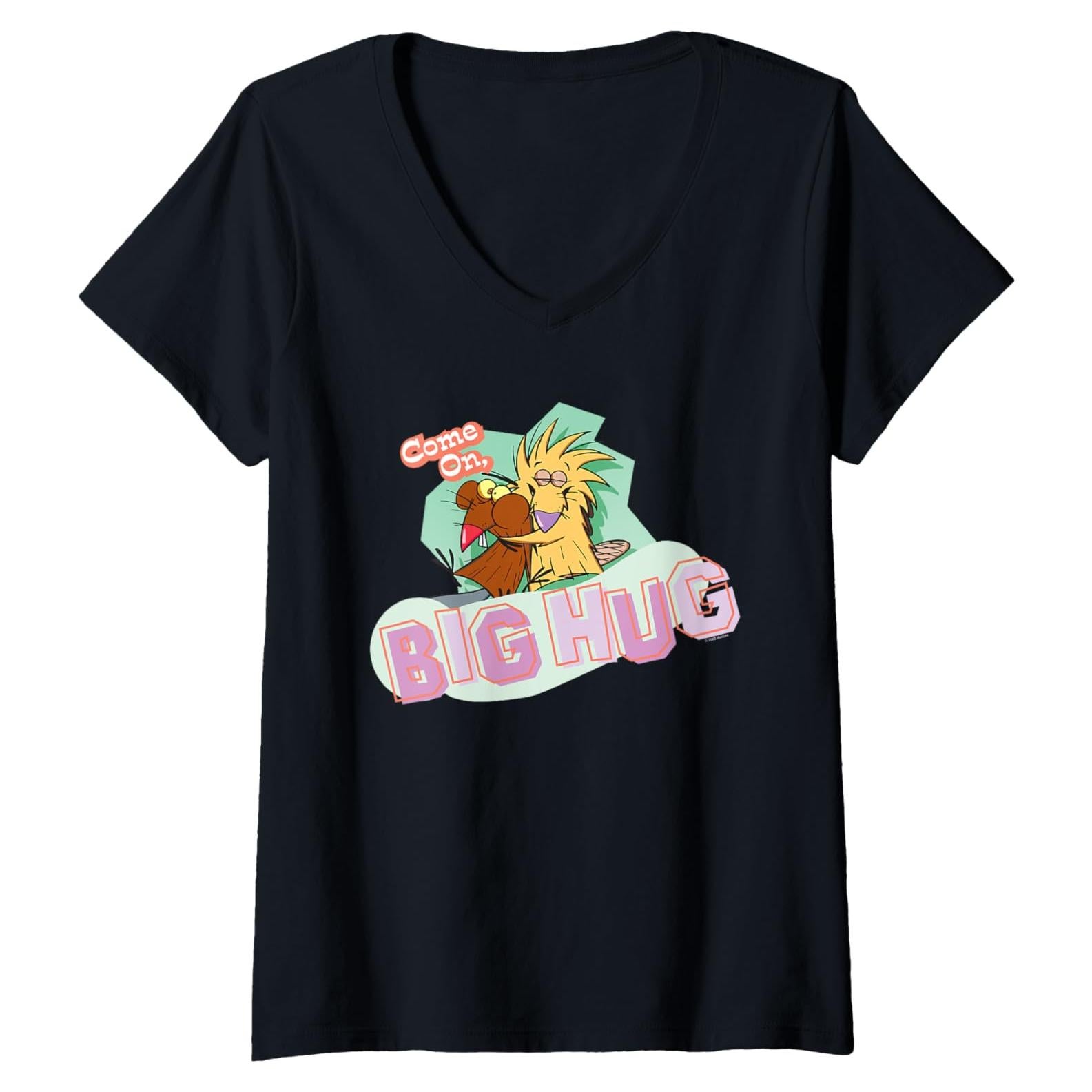Camiseta V-Cuello Angry Beavers para Mujeres - 100% Oficial