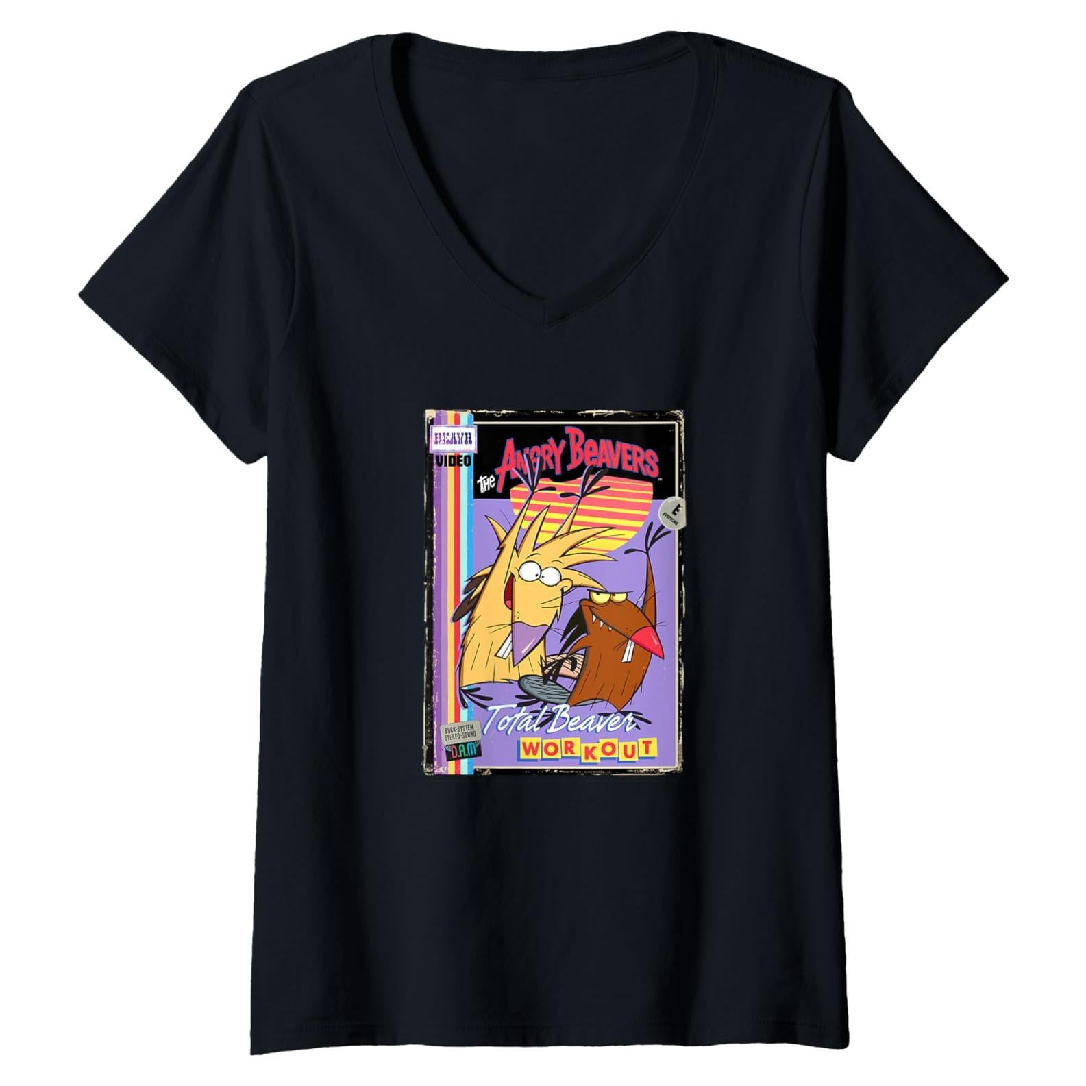 Camiseta Retro Castores Enfurecidos Nickelodeon para Mujeres