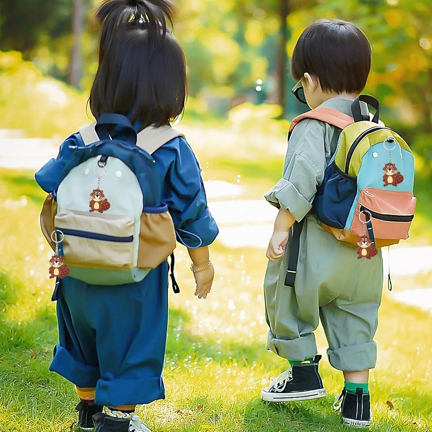 Paquete de 24 llaveros de castor Elecrainbow para fiestas