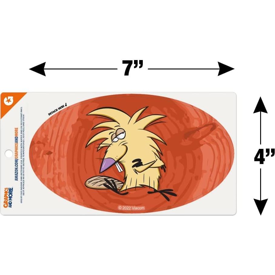 Imán Ovalado de Vinilo Castores Enfurecidos GRAPHICS & MORE 17.8x10.2cm