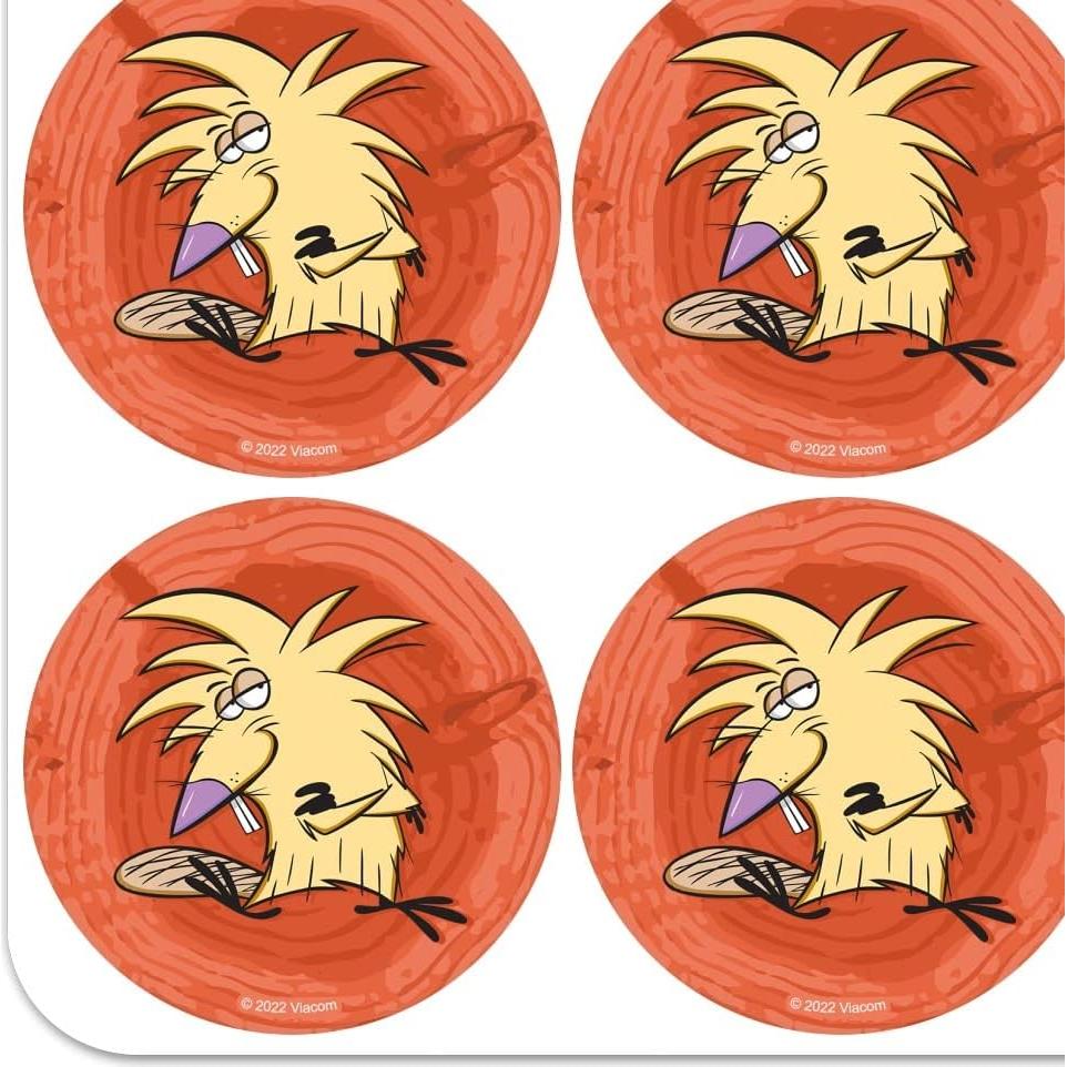Calcomanías de Planificador Angry Beavers - 18 Piezas Opacas