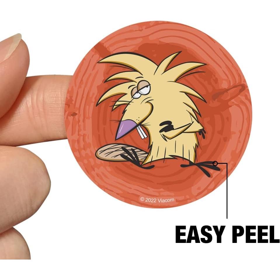 Calcomanías de Planificador Angry Beavers - 18 Piezas Opacas