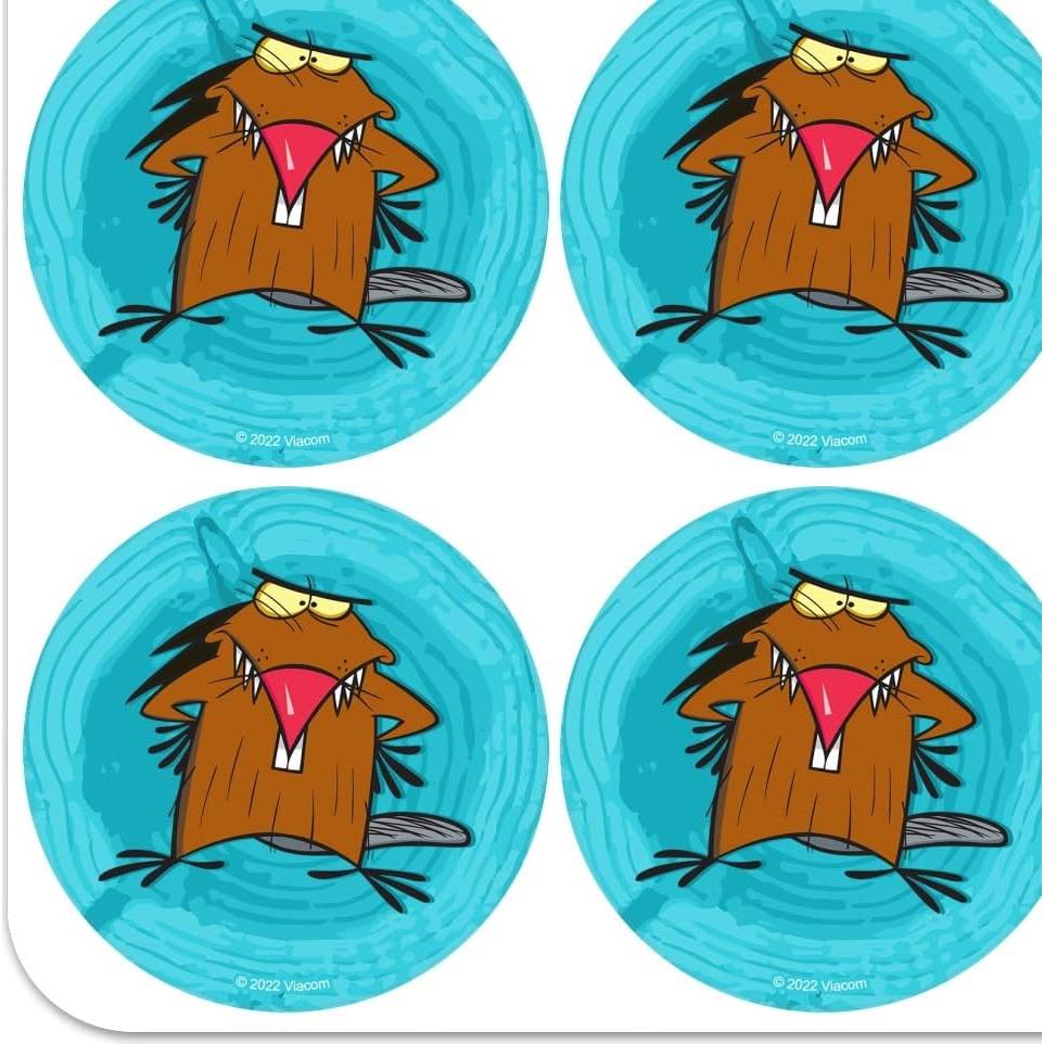 Calendario Planificador Stickers Angry Beavers 18 Piezas