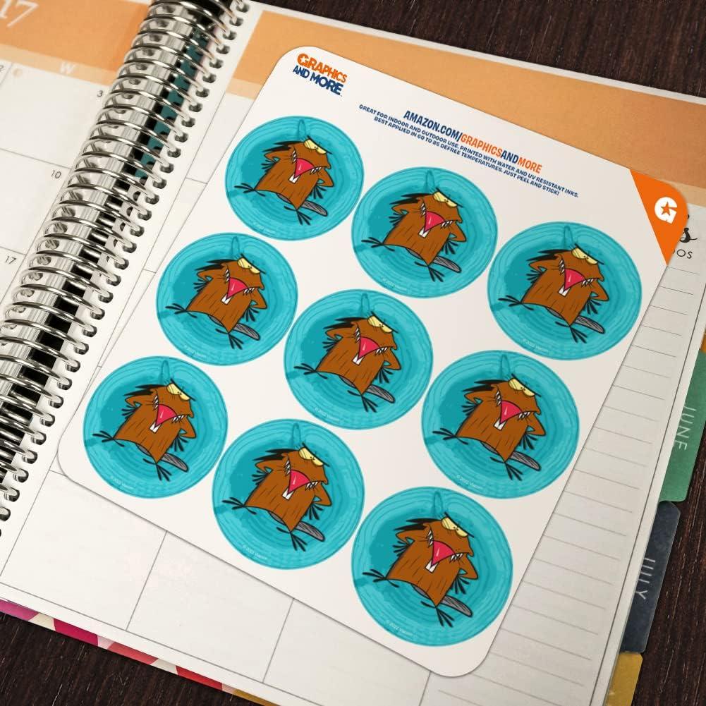 Calendario Planificador Stickers Angry Beavers 18 Piezas