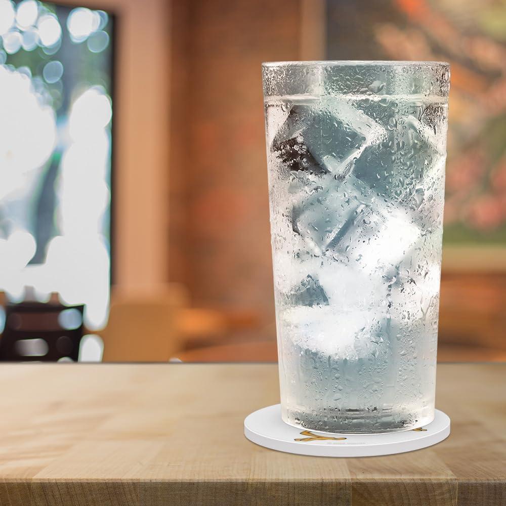 Set de 2 Posavasos Redondos Cerámica CatDog 9.9 cm