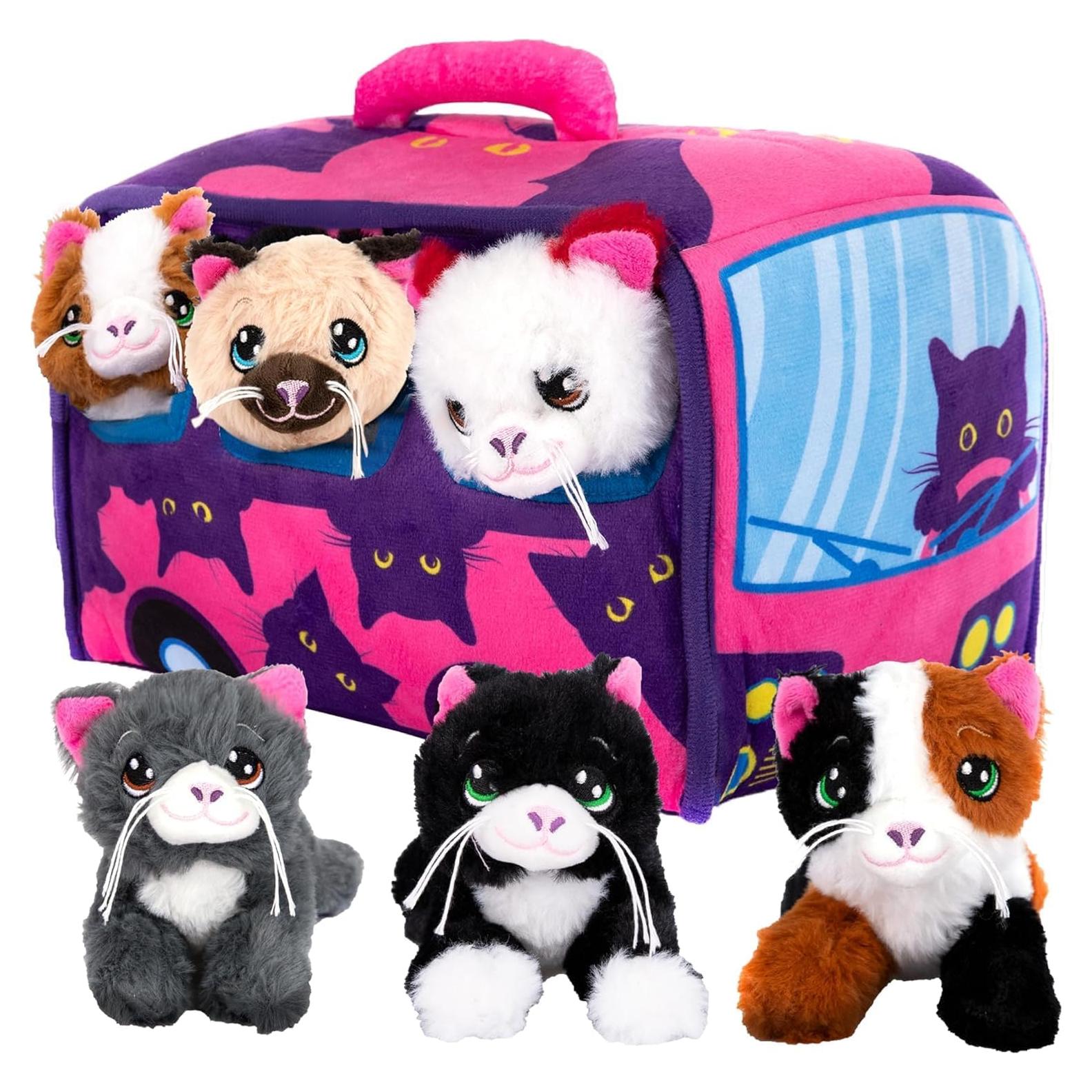 Set de Juguetes de Peluche para Gato ArtCreativity 7 Piezas 15 cm