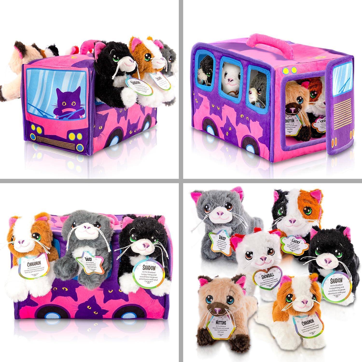 Set de Juguetes de Peluche para Gato ArtCreativity 7 Piezas 15 cm