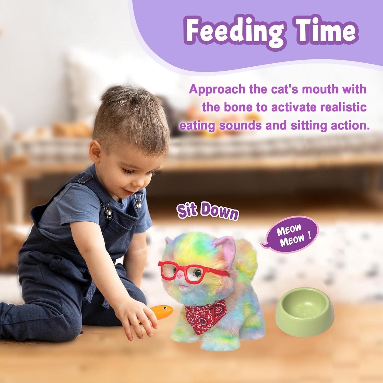 Juguete Robot Gato Caminante YH YUHUNG con Control Remoto 24.5cm