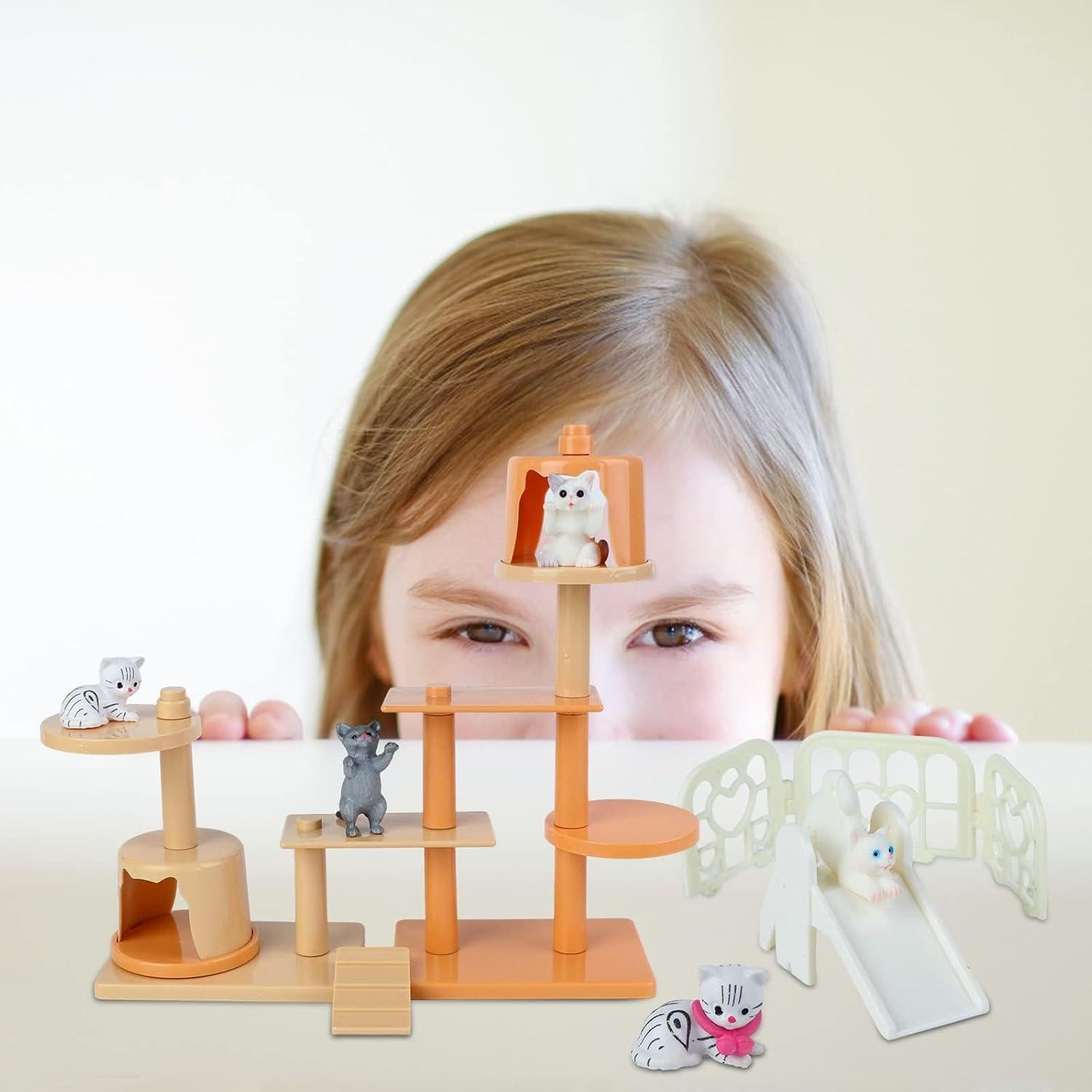 Juego de Figuras de Gato Beupy 40 Piezas Juguetes Educativos