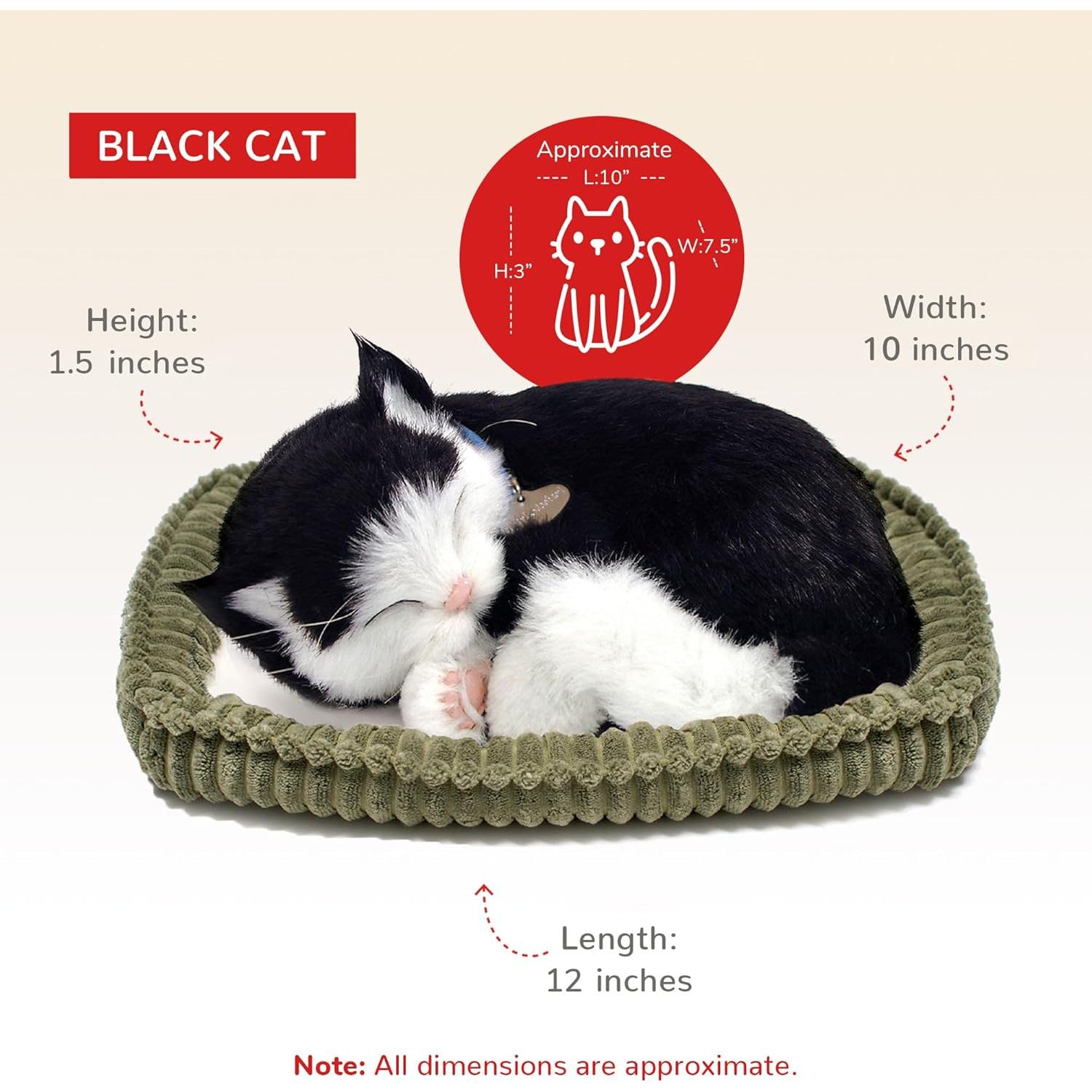 Gato de Peluche Interactivo Original Petzzz Negro y Blanco 27cm