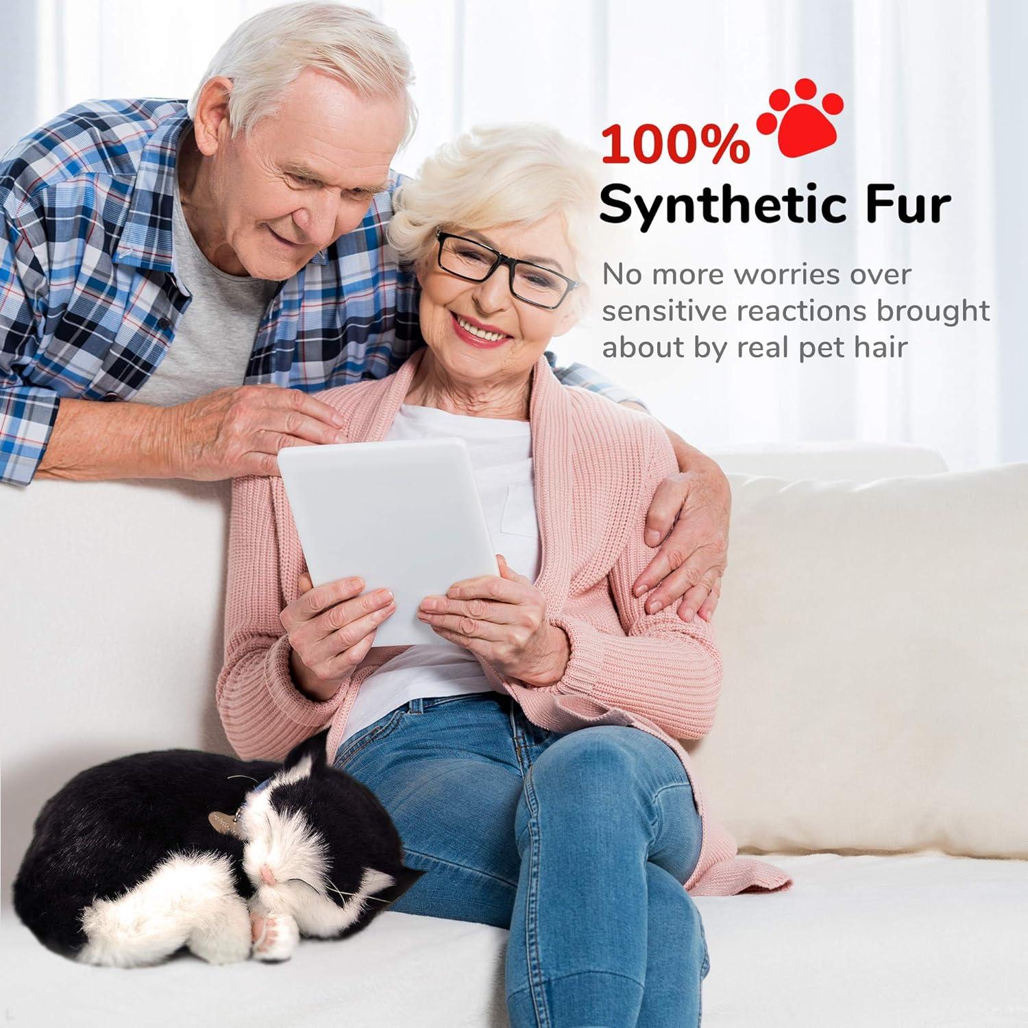 Gato de Peluche Interactivo Original Petzzz Negro y Blanco 27cm