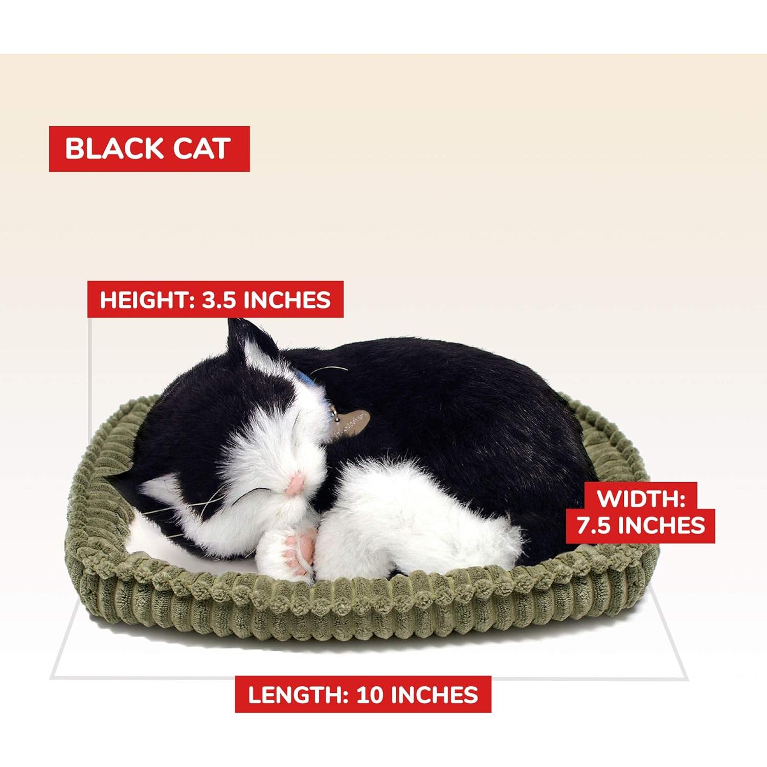 Gato de Peluche Interactivo Original Petzzz Negro y Blanco 27cm