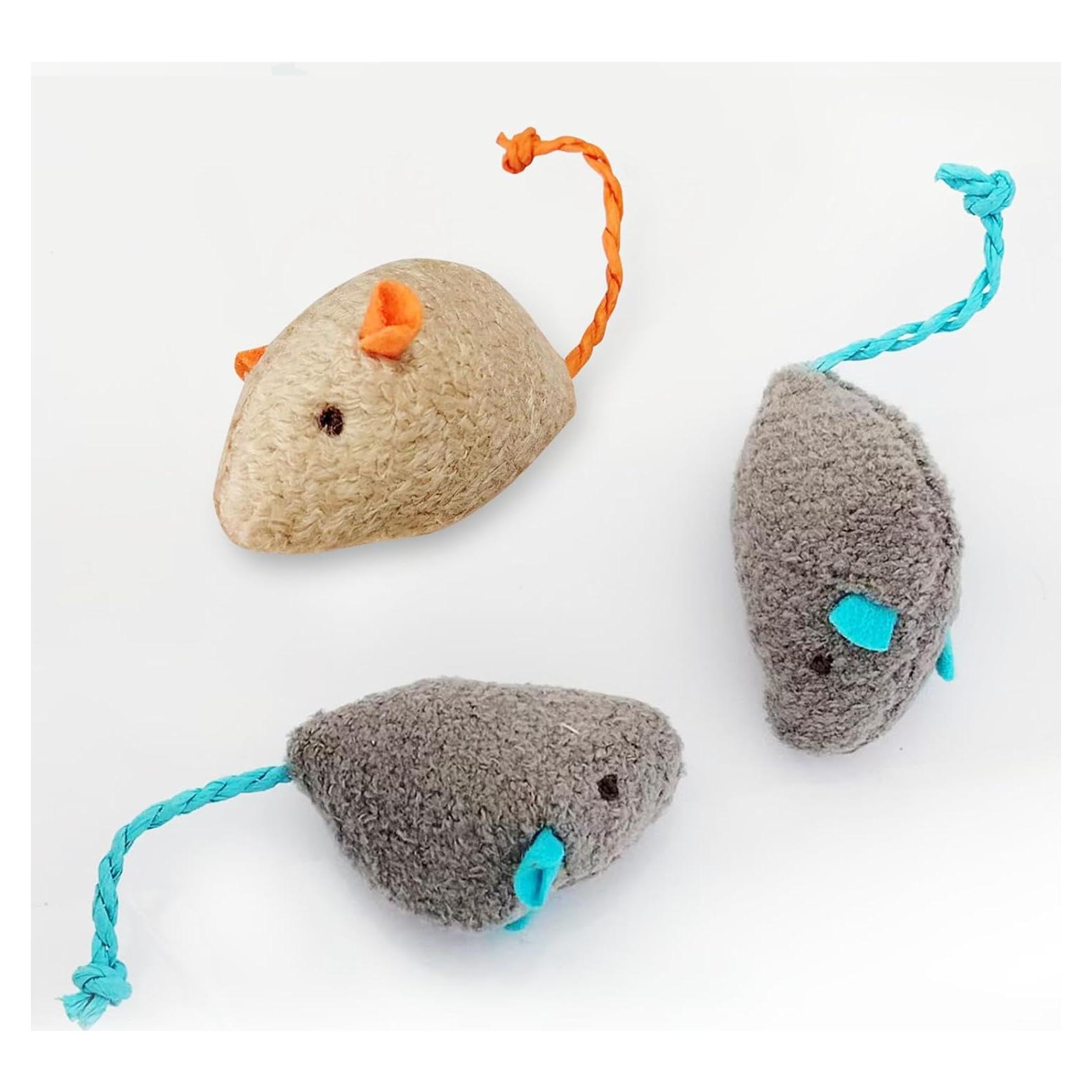 Juguete Interactivo para Gatos MEETCARE Ratón de Peluche