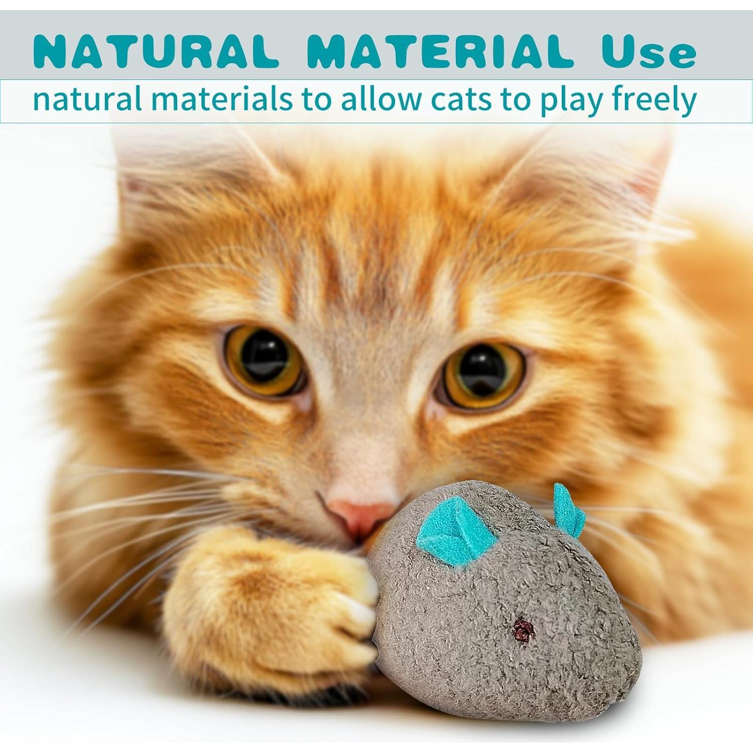 Juguete Interactivo para Gatos MEETCARE Ratón de Peluche