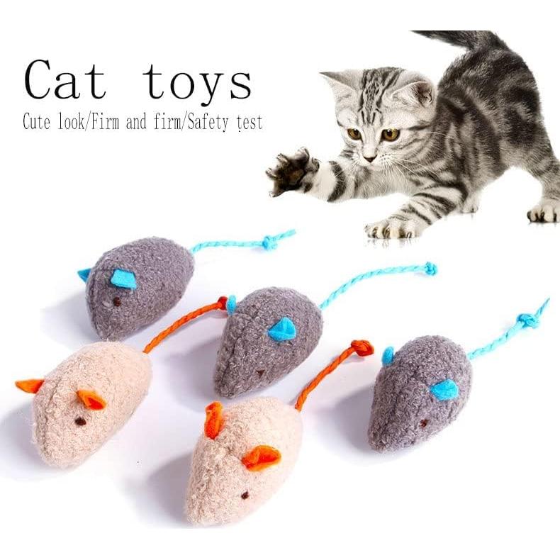 Juguete Interactivo para Gatos MEETCARE Ratón de Peluche