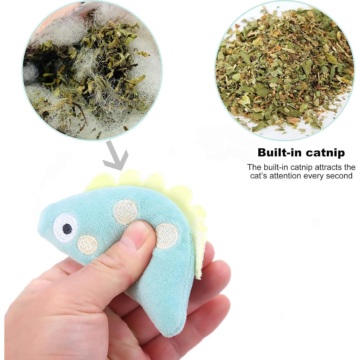 5 Juguetes de Peluche para Gatos JinRui-T con Hierba Gatera