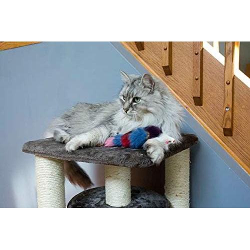 Juguete de Peluche Weasel Iconic Pet - Juego de 2 para Perros y Gatos