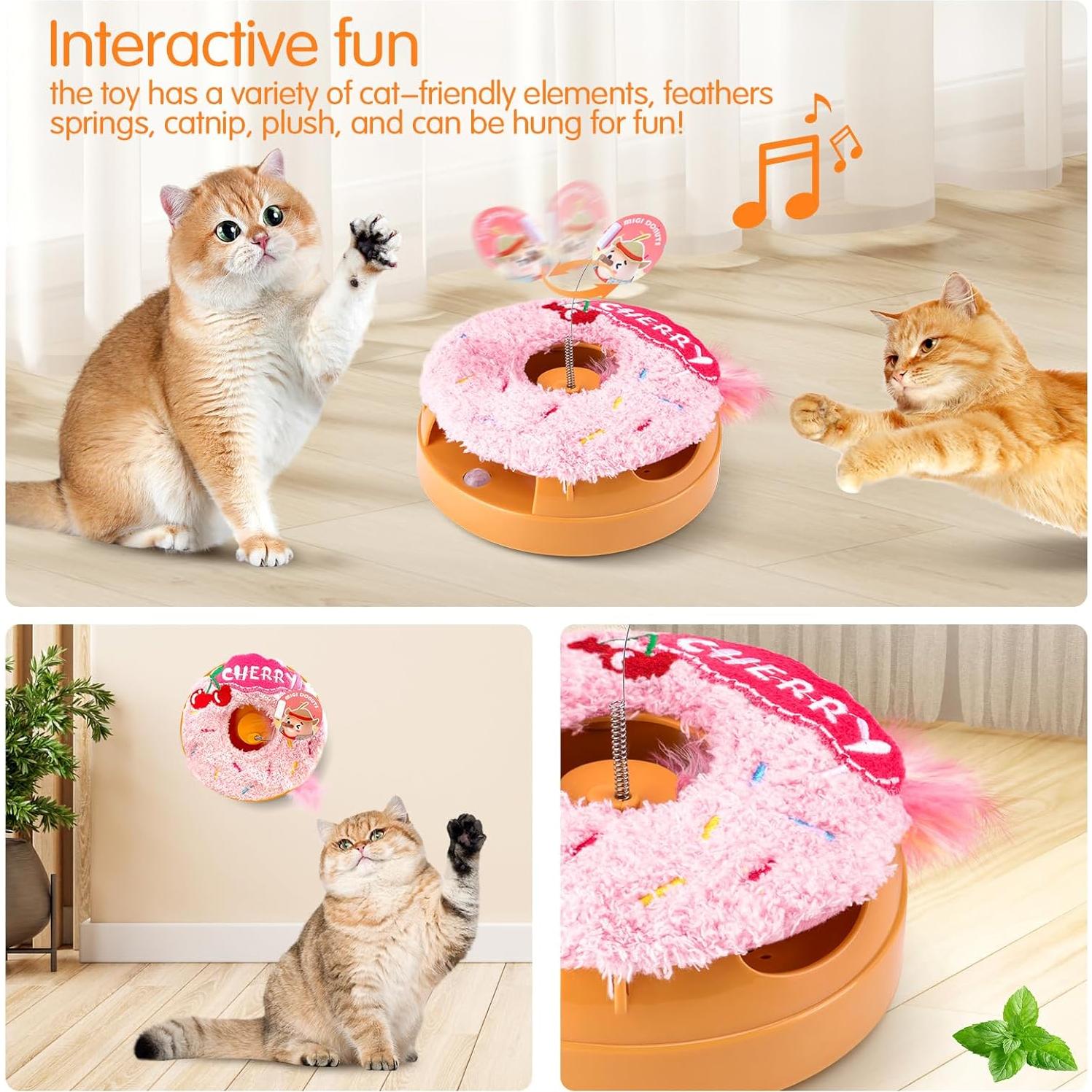 Juguete Interactivo para Gatos Migipaws Donut Recargable
