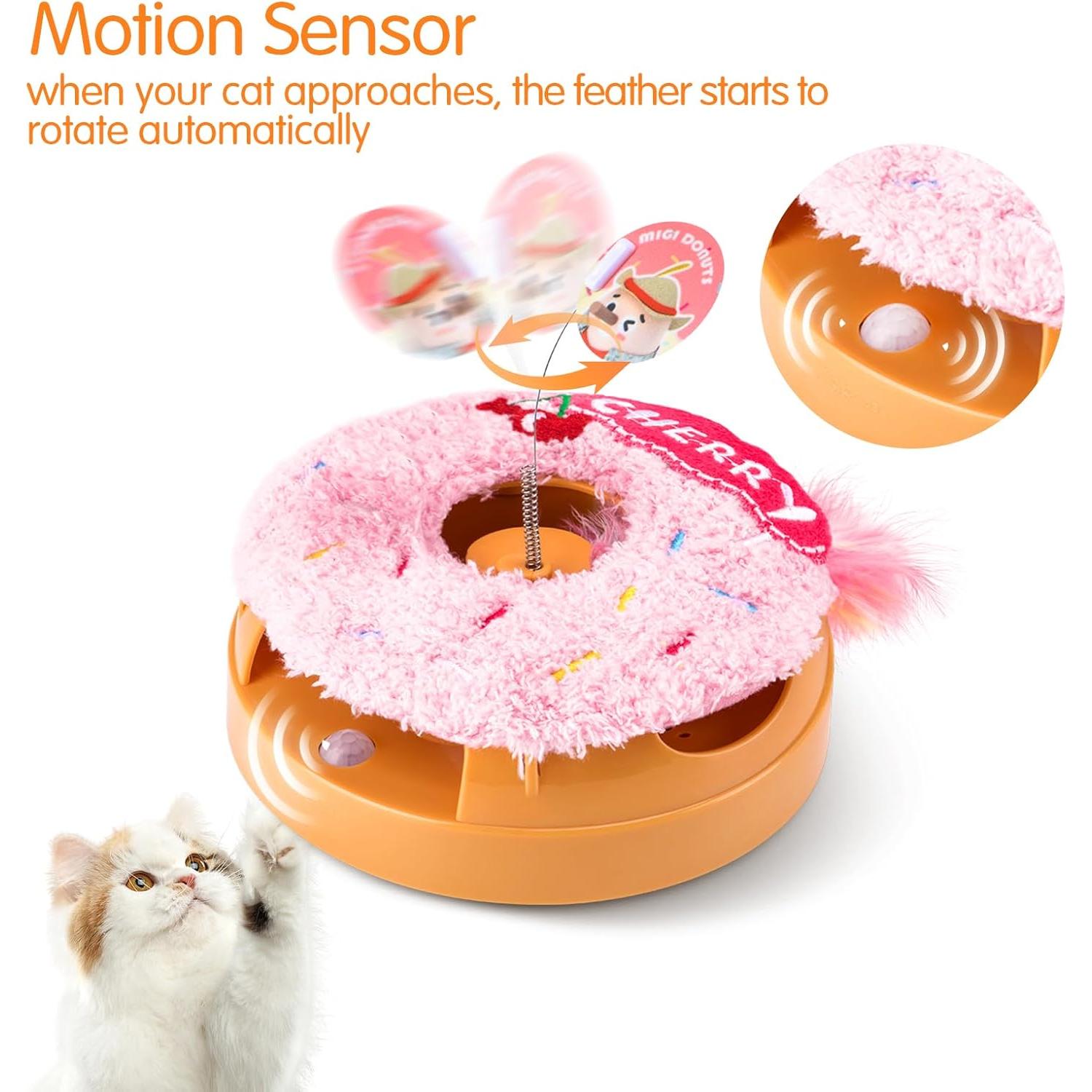 Juguete Interactivo para Gatos Migipaws Donut Recargable