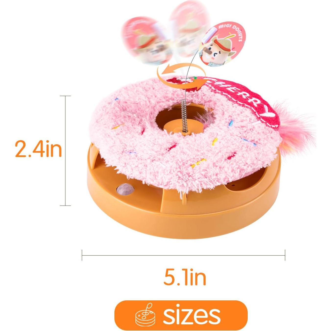 Juguete Interactivo para Gatos Migipaws Donut Recargable