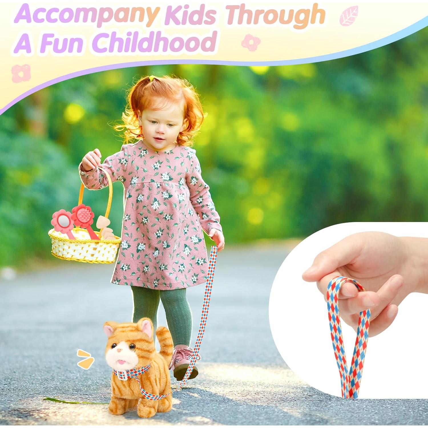 Gato de Peluche Interactivo CatchCute 20 cm Amarillo