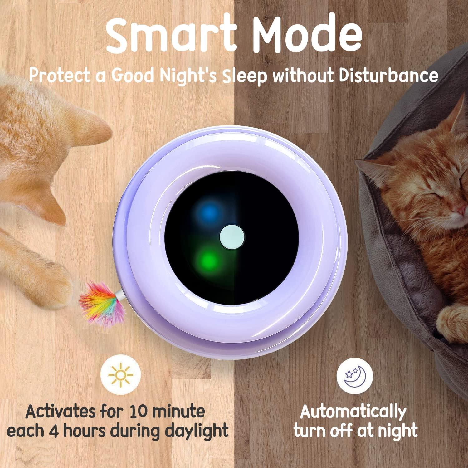 Juguete Interactivo para Gatos ORSDA 2-en-1 con Plumas