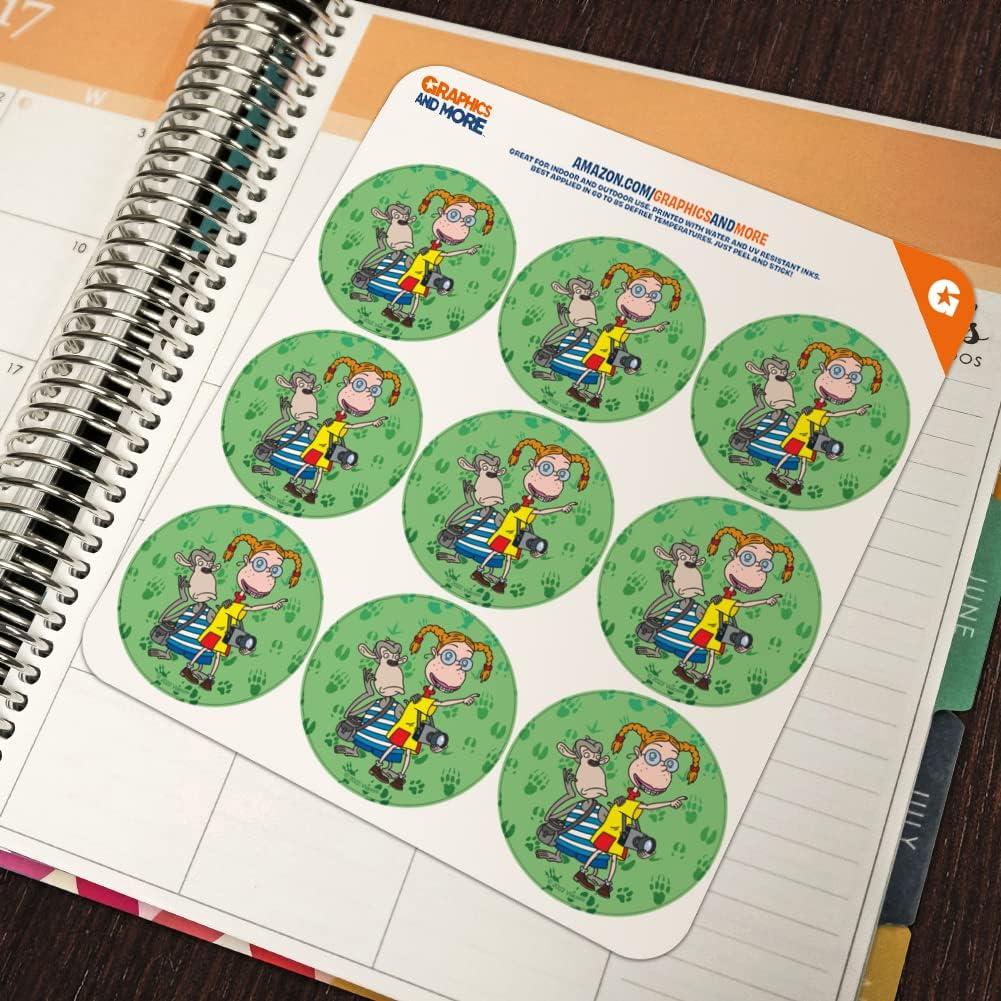 Pegatinas Wild Thornberrys Eliza y Darwin - 18 unidades