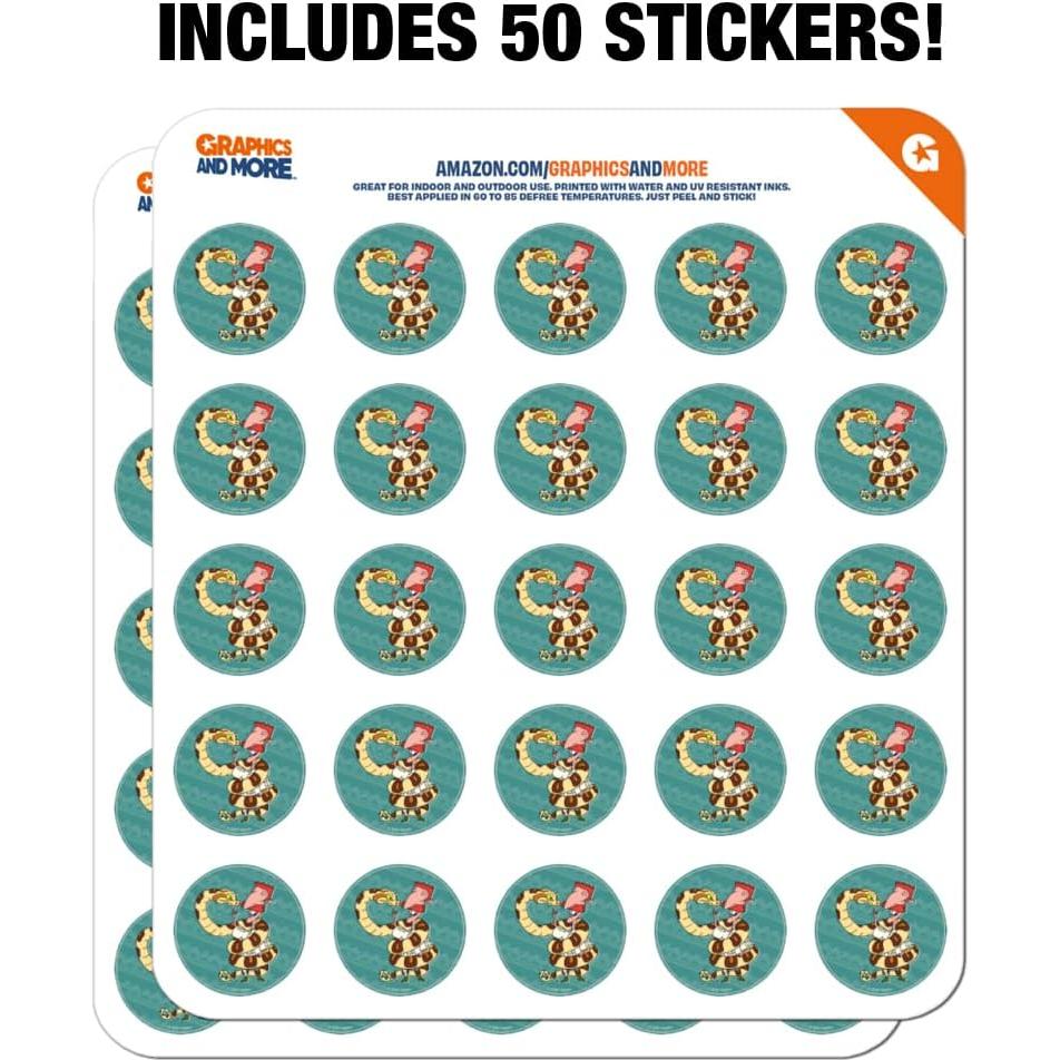 Calcomanías Wild Thornberrys 50 unidades 2.54 cm para manualidades