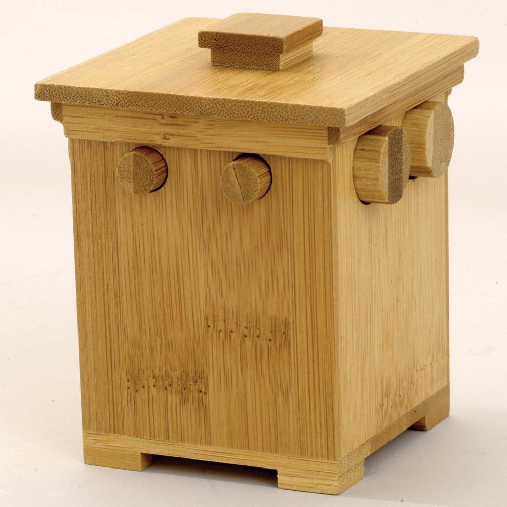 Caja de Rompecabezas de Bambú Melville Direct 11.18x8.89x8.64cm