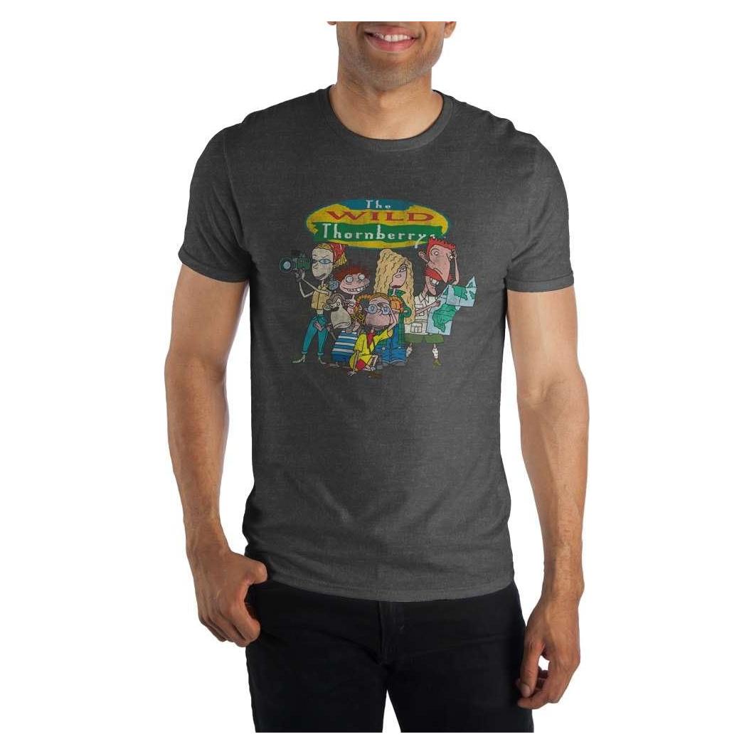 Camiseta Negra para Hombre Los Thornberrys Salvajes - Algodón