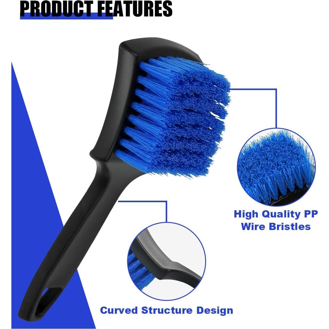 Cepillo de limpieza de alfombra SMILFUY 21x6.3 cm para auto