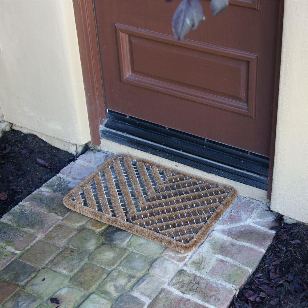 Alfombra de entrada Rubber-Cal Herringbone 46x76 cm Coco