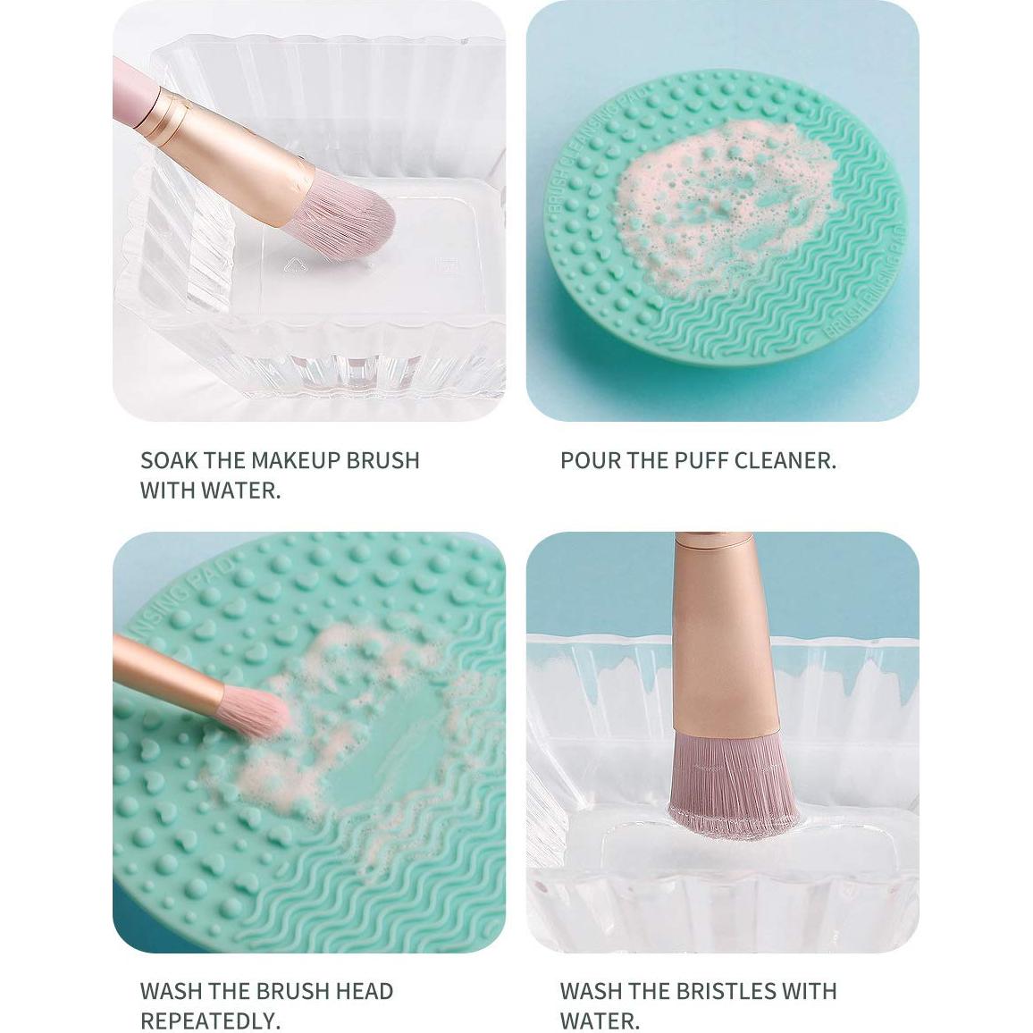 Alfombrilla de Limpieza de Brochas Veibeau 10 cm Silicona