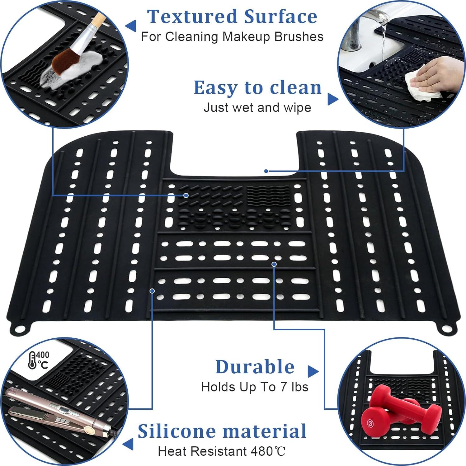 Cubierta Plegable de Lavabo MONVIE de Silicona - Negro