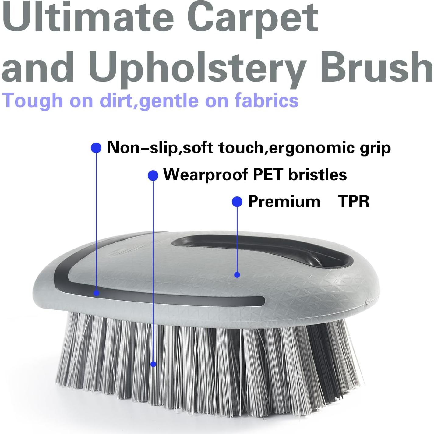 Cepillo de Limpieza de Alfombras LoyaGour Gris 14x7cm