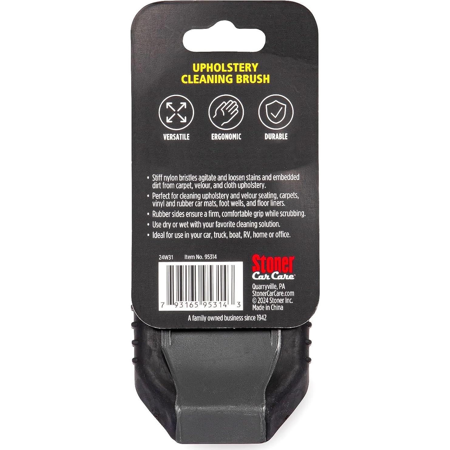 Cepillo de Limpieza Stoner Car Care 95314 para Tapicería y Alfombras