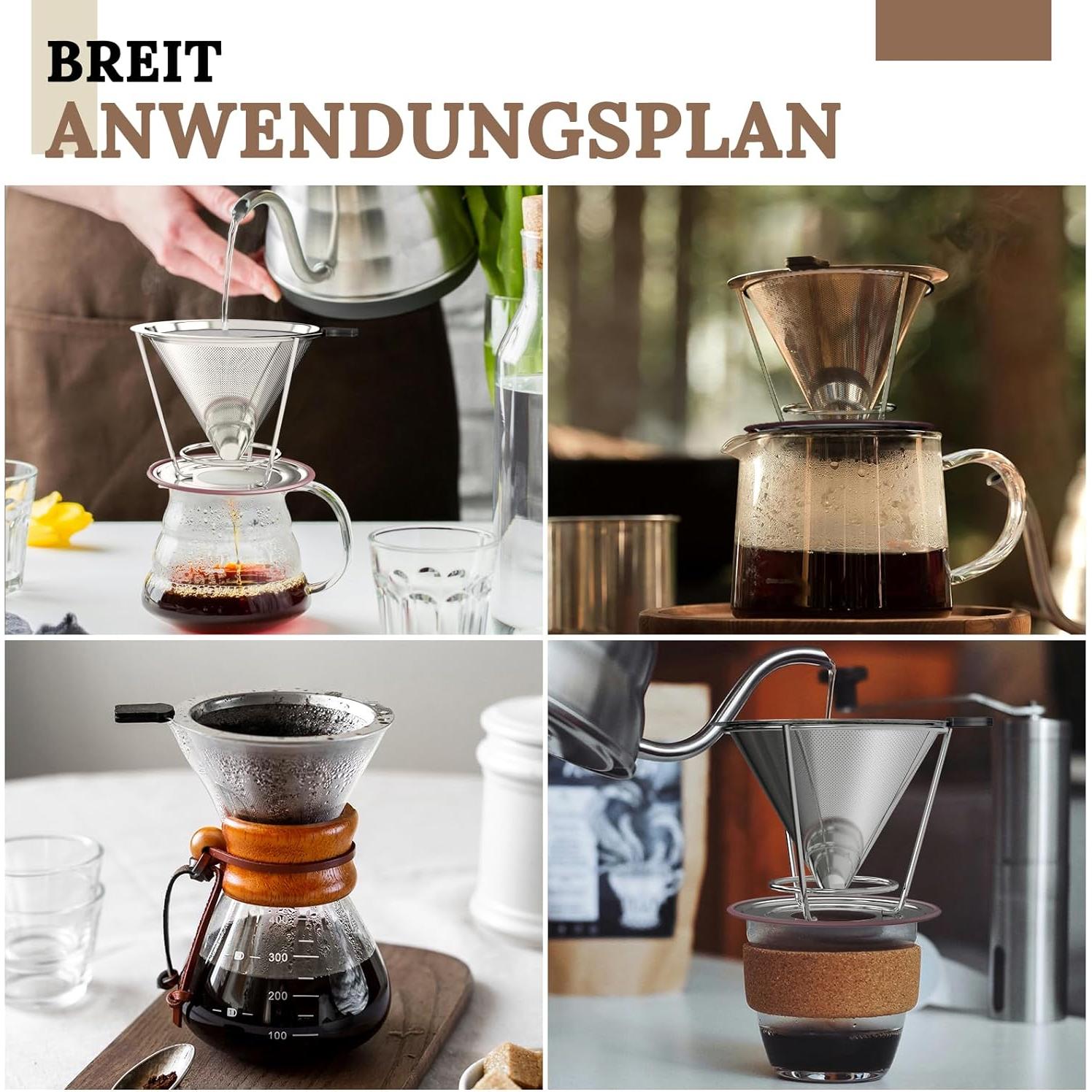 Goteador de Café Acero Inoxidable CMBPNNGS 1-2 Tazas Reutilizable