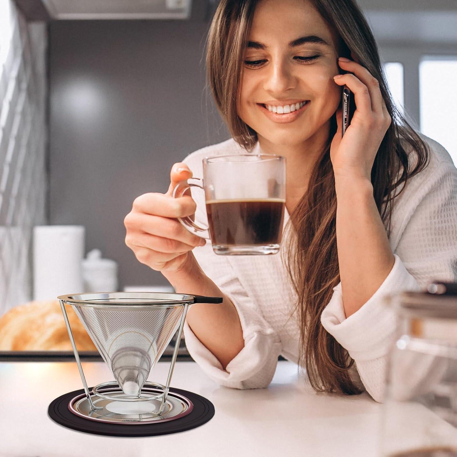 Goteador de Café Acero Inoxidable CMBPNNGS 1-2 Tazas Reutilizable