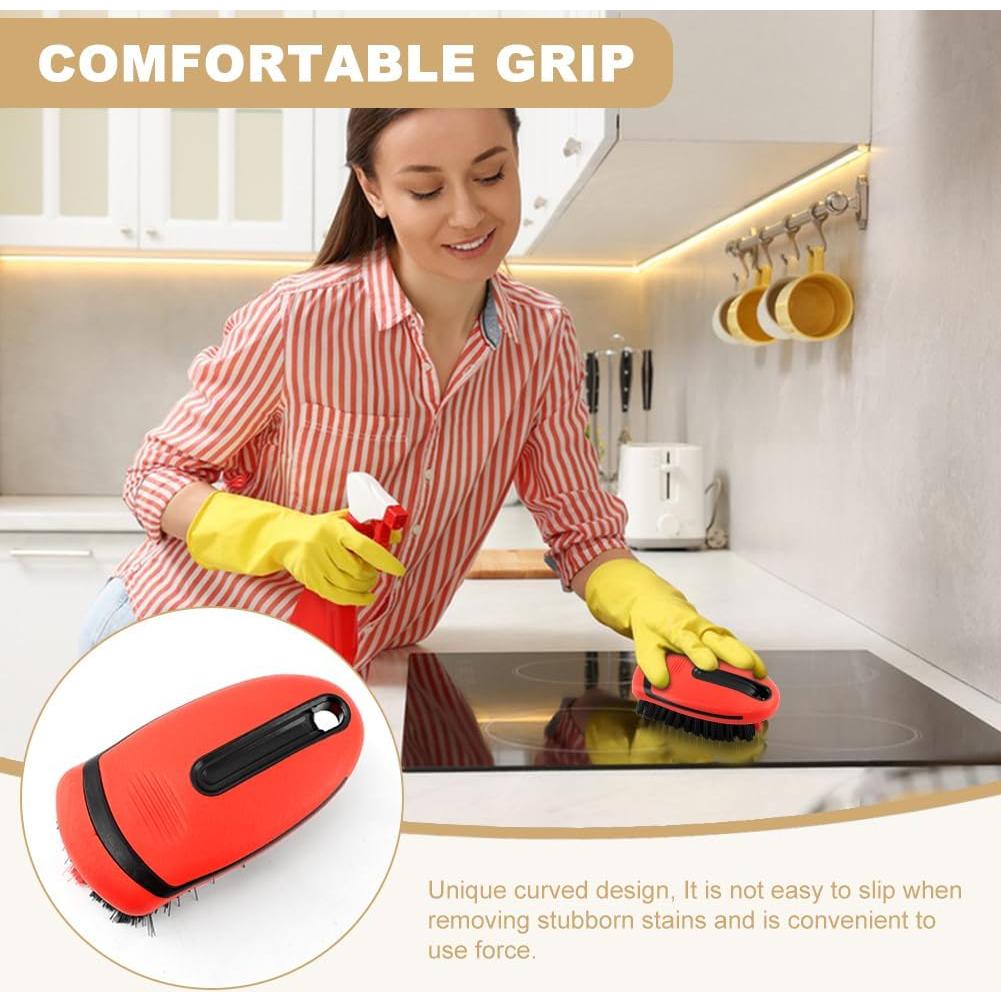 Cepillo de limpieza para alfombra RVXlRDN - Rojo, 14x7x5cm