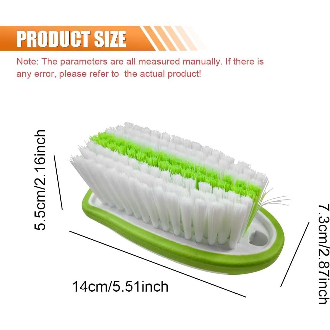 Cepillo de Limpieza de Alfombra de Coche Tuxihapp Verde 14x7.3 cm