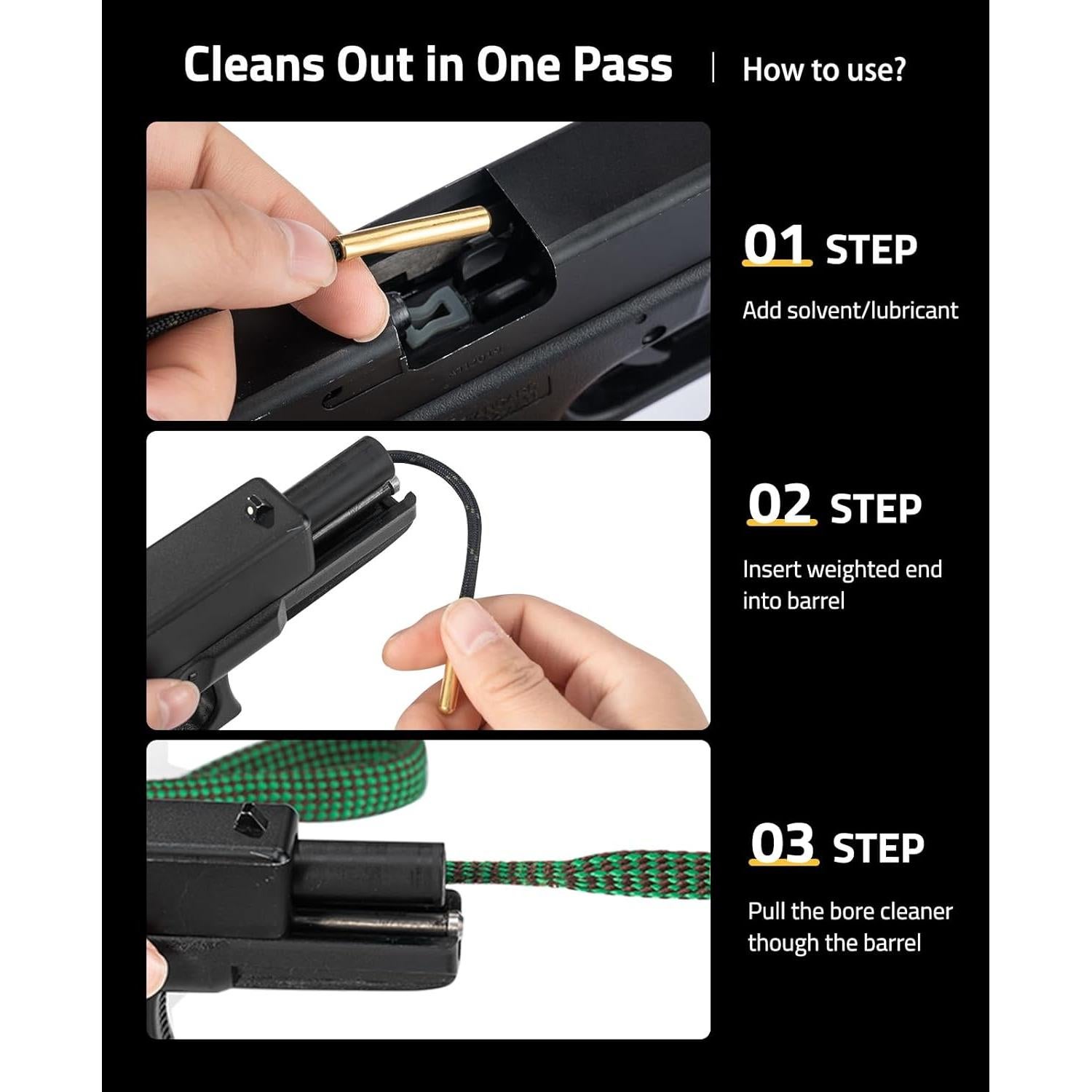 Kit de limpieza de armas CVLIFE con alfombrilla y suministros