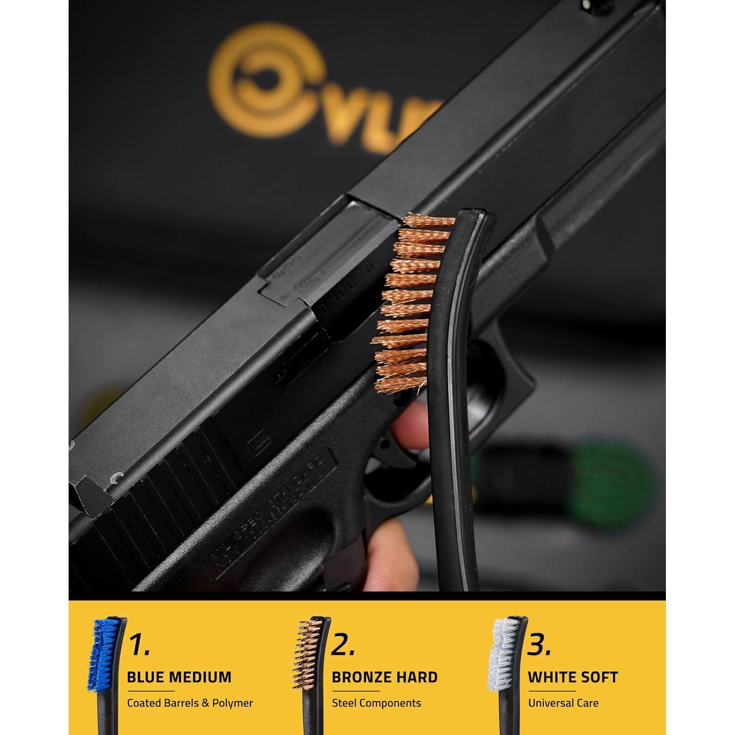 Kit de limpieza de armas CVLIFE con alfombrilla y suministros